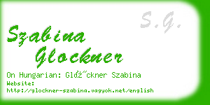 szabina glockner business card